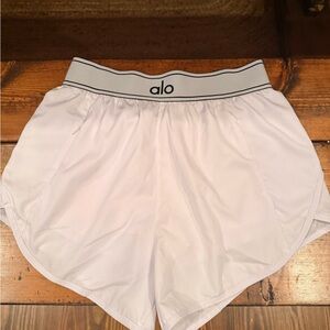 ALO Yoga Women's Athletic White Shorts